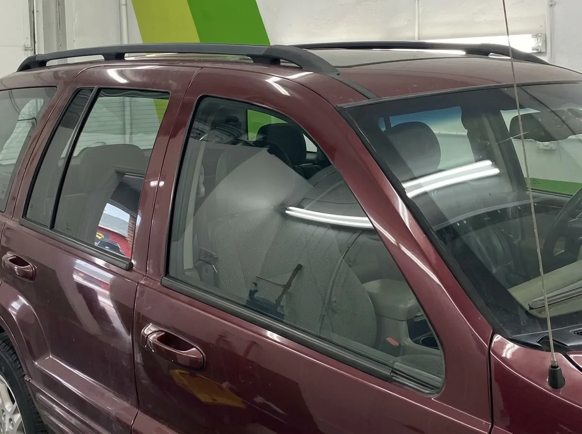 Untinted Car Window